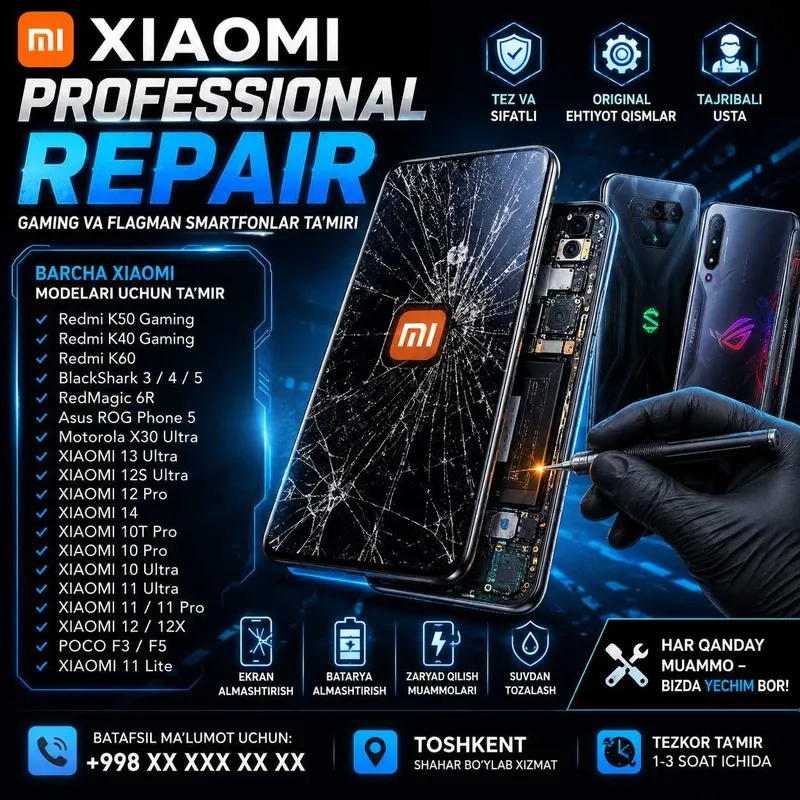 XIAOMI har qanday modelini tamirlash | XIAOMI любой модель ремонт