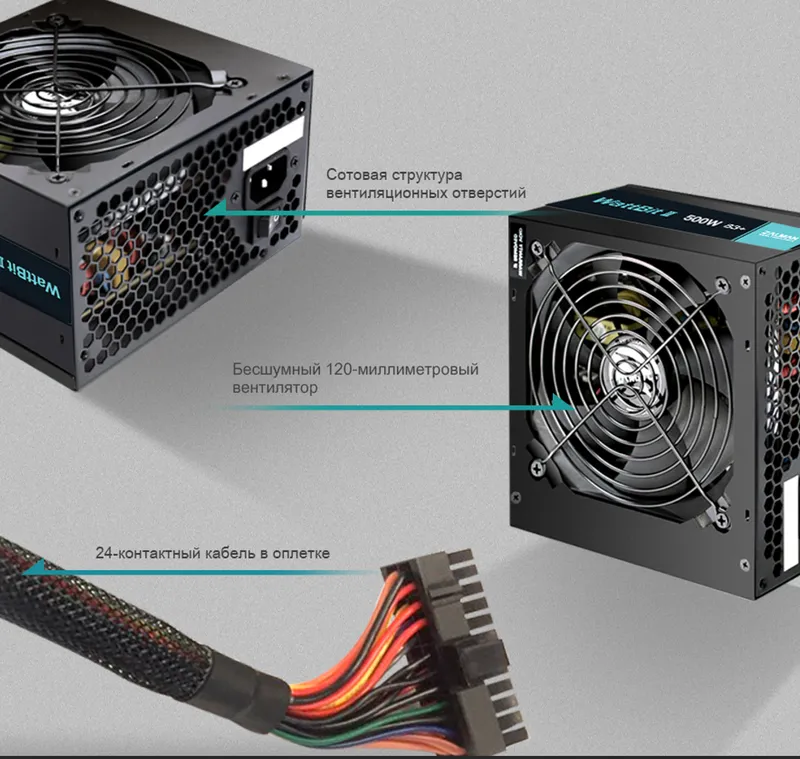 Zalman ZM500-XEII Wattbit II quvvat manbai 8 Zalman ZM500-XEII Wattbit II quvvat manbai 8