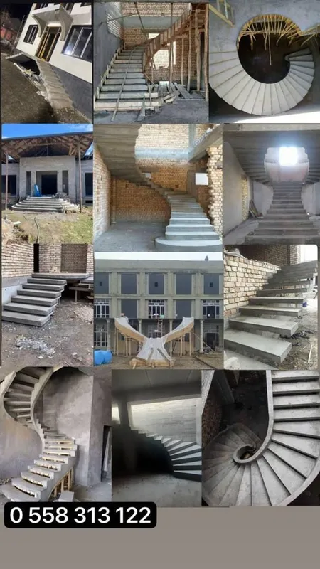 Betondan siz xoxlagan fasonda lestnitsa quyib beramiz — фото 2