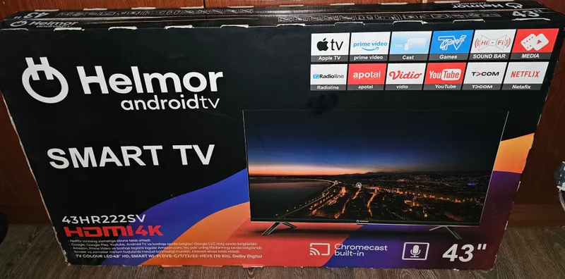 Новый Смарт-ТВ Helmor 43" 4K (Android TV) SmartTV Новый Смарт-ТВ Helmor 43" 4K (Android TV) SmartTV