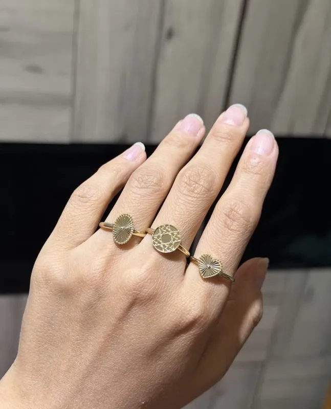Nafis 585 probali oltin uzuklar (14K) 8