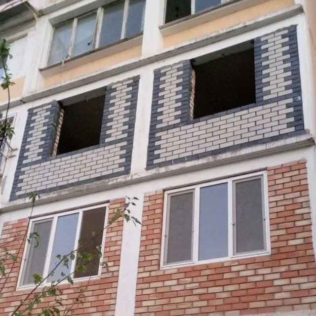 Balkonga g'isht teramiz. Kladka balkon. Керпичная кладка балконов — фото 5