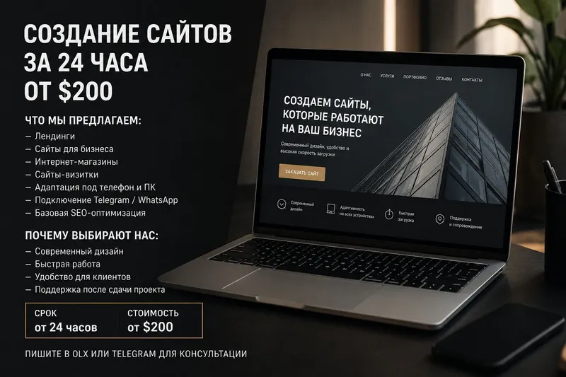 Вебсайт за 24 часа