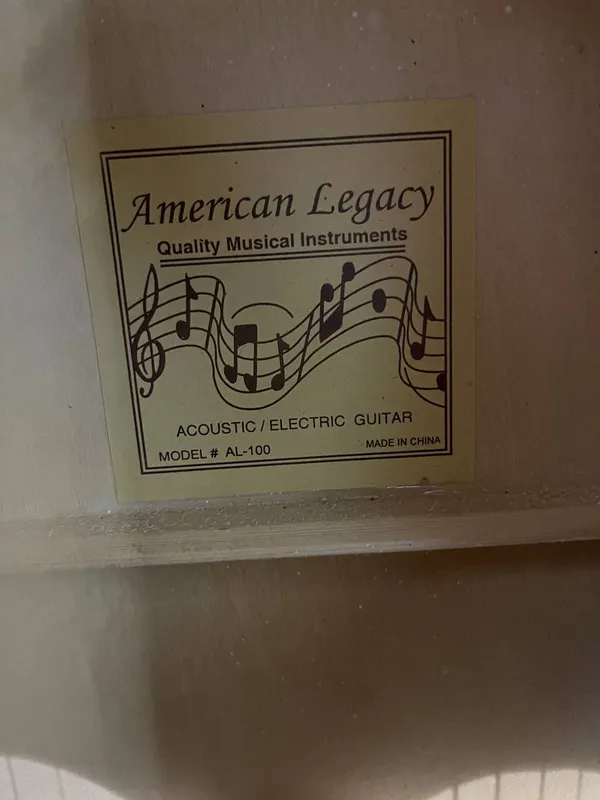 American Legacy AL-100 elektro-akustik gitara — фото 2