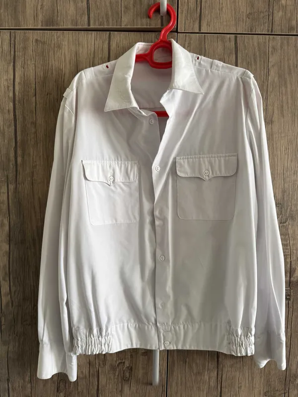Рубашка белая военная