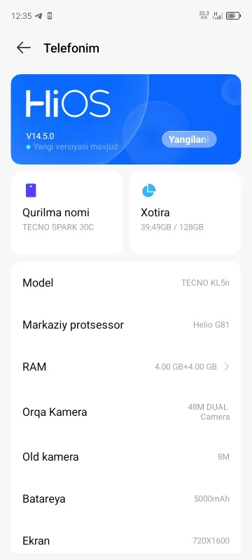 Tecno Spark 30 c 3