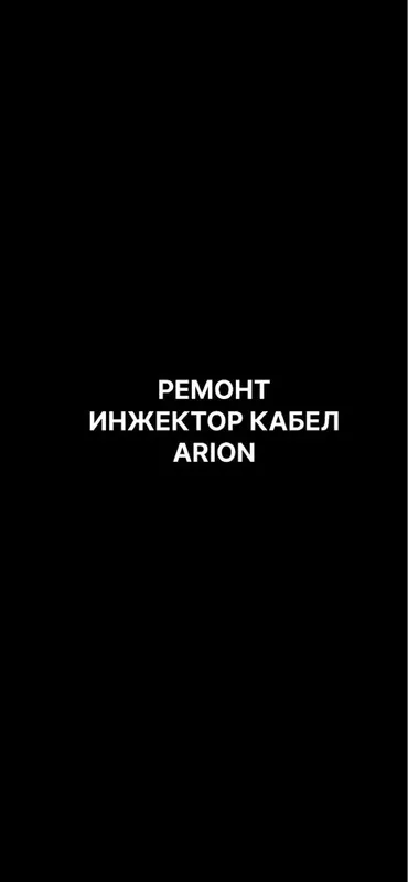 Ремонт инжектор кабель ARION