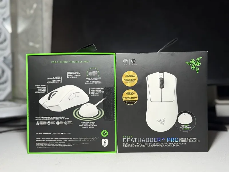 Razer Deathadder V4 pro 8khz wireless white — фото 1 Razer Deathadder V4 pro 8khz wireless white — фото 1