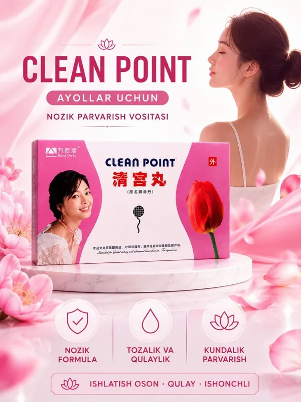 Xitoy tibbiy tamponlari Clean Point, 6 dona — фото 3