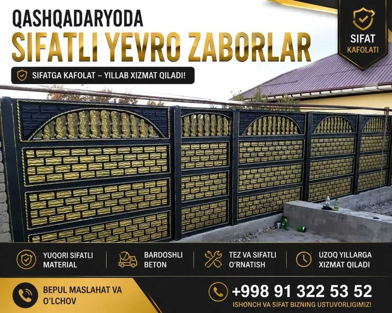 Yevro zabor / beton yevro zabor