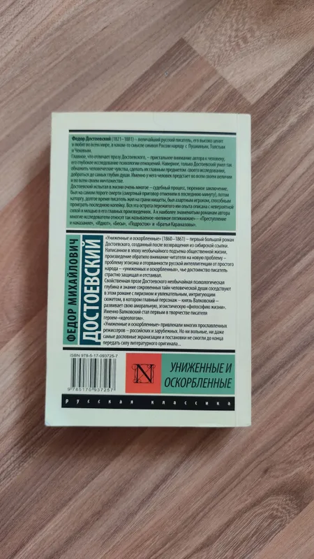 Книга Достоевский униженные и оскорблённые — фото 1