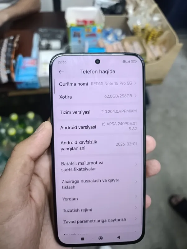 redmi bot 15 pro 5G 256 8+4ram — фото 1