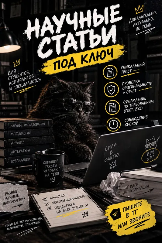 Научные статьи: написание, оформление, под ключ Научные статьи: написание, оформление, под ключ