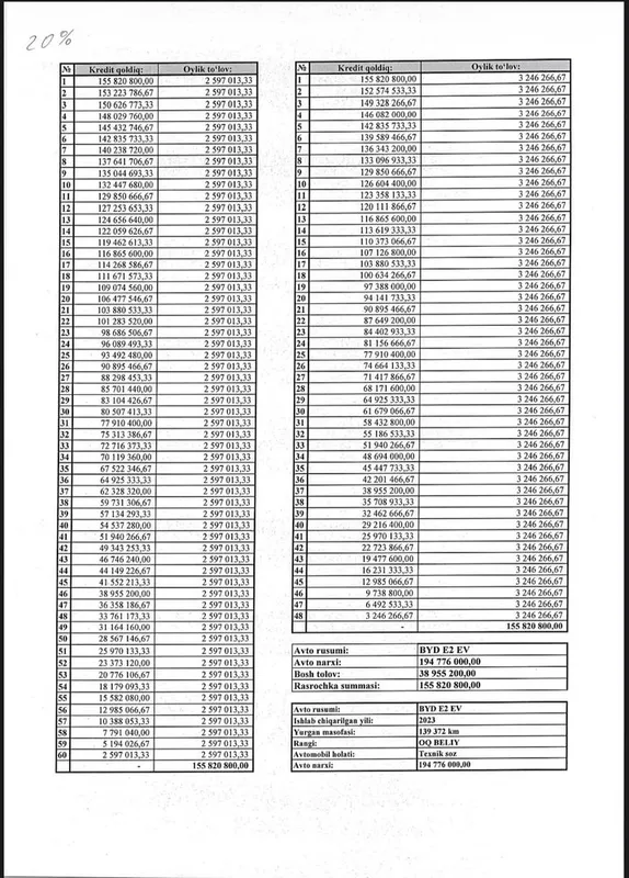 BYD e2 EV 2023 года в рассрочку 9 BYD e2 EV 2023 года в рассрочку 9