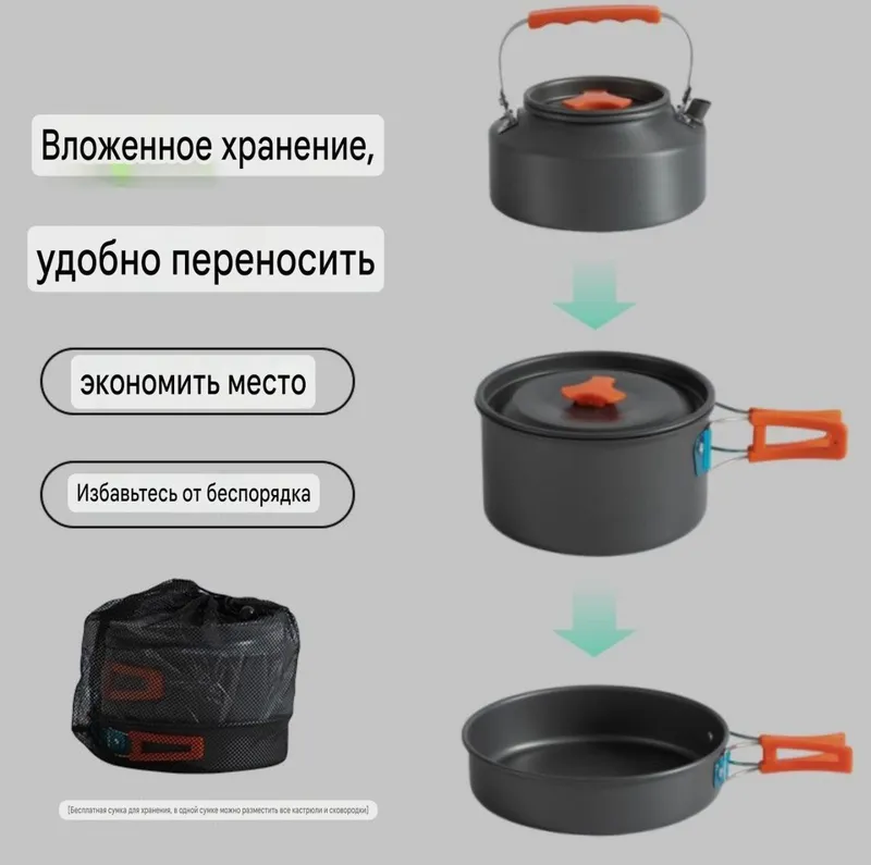 Портативный набор посуды