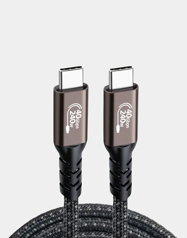 Кабель Thunderbolt, Type-C 4.0, 240W, 40 Gbps USB-C — фото 4