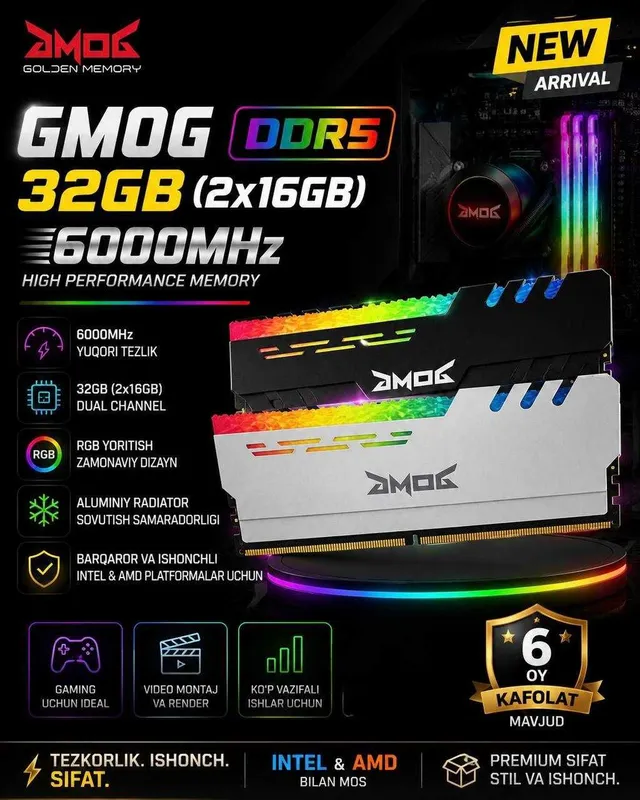 Оперативная память / DDR5 1 Оперативная память / DDR5 1