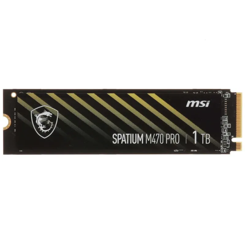 - Твердотельный накопитель SSD M.2 1TB MSI SPATIUM M470 PRO NVMe PCIe 2