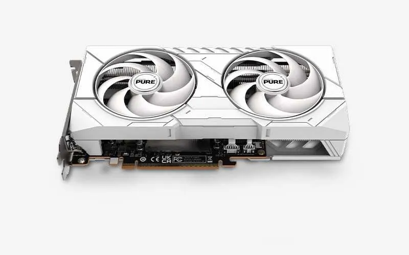 ; Видеокарта SAPPHIRE Pure AMD RADEON RX9060XT 16Gb white — фото 4
