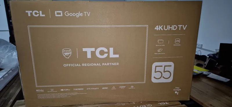 Телевизор TCL 55 T6D 120Hz Qled HDR10+Dolby atmoos 4K ULTRA HD 2x pult — фото 3