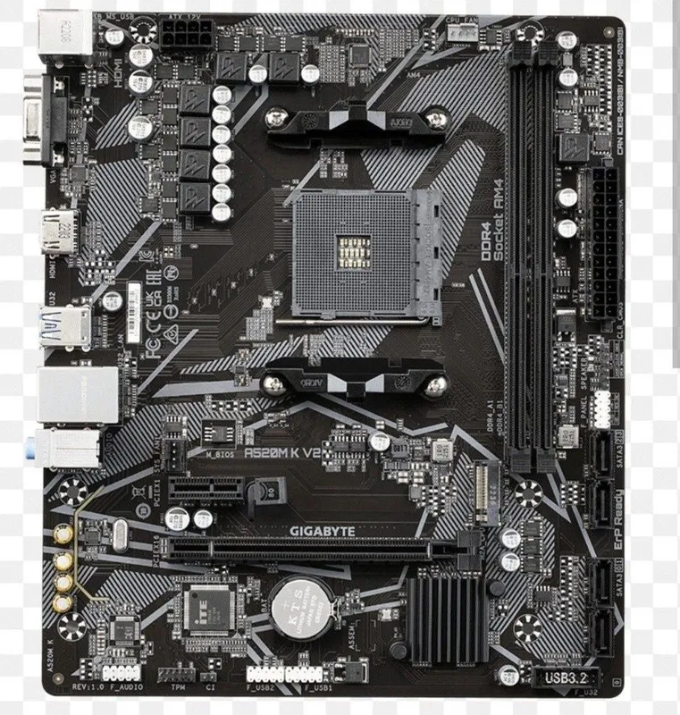 Gigabyte a520m m k v2 am4 socket r5600 bilan birga sotiladi
