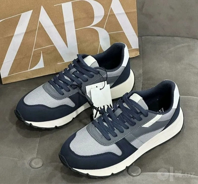 Стильный хит от ZARA: Мужские комбинированные кроссовки в ретро-стиле 2 Стильный хит от ZARA: Мужские комбинированные кроссовки в ретро-стиле 2