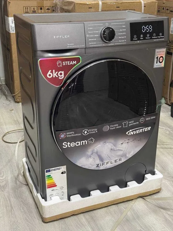 Стиральная машина Ziffler 6 кг Inverter в широком ассортименте.