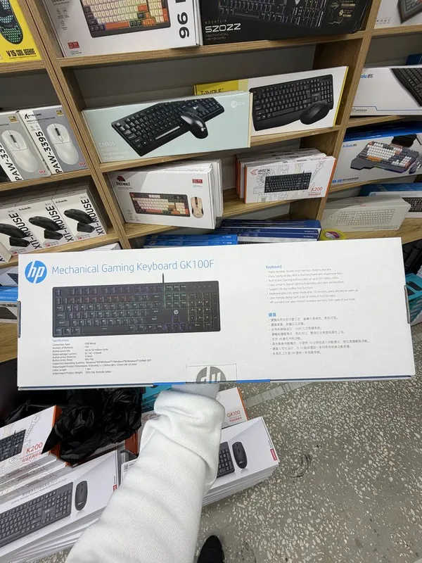 HP GK100F mechanical keyboard — фото 1
