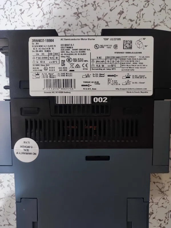 Siemens Sirius SoftStarter(плавного пуска) 2 Siemens Sirius SoftStarter(плавного пуска) 2