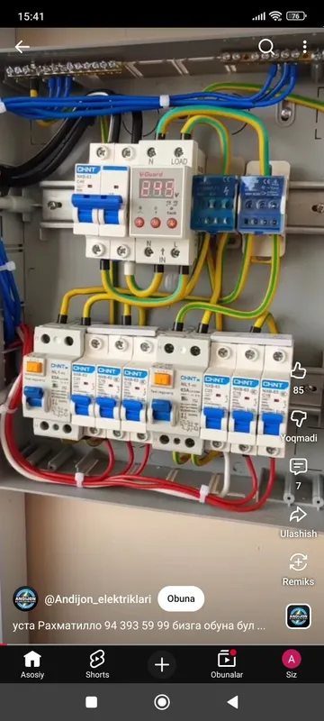 Elektr xizmatlari professional darajada 220v 380v