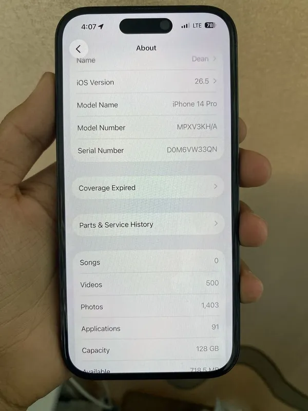 iPhone 14 Pro. 6