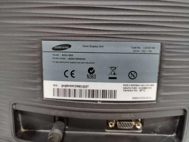 Монитор S22c150N samsung LS22C150NS/ZN — фото 2