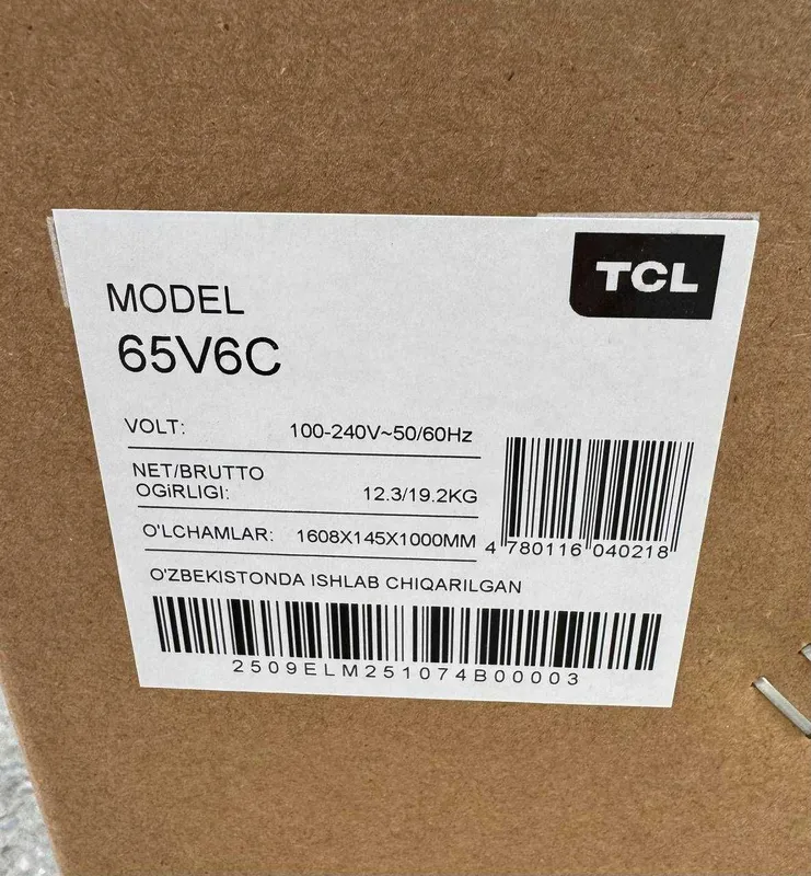 Телевизор TCL 65V6C 4K HDR Google TV Smart 4 Телевизор TCL 65V6C 4K HDR Google TV Smart 4