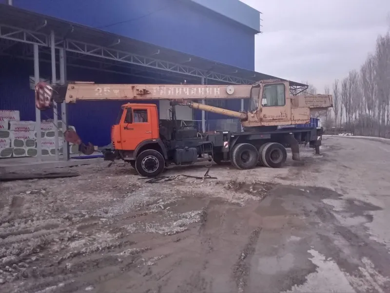 Автокран галичанин 25тонн