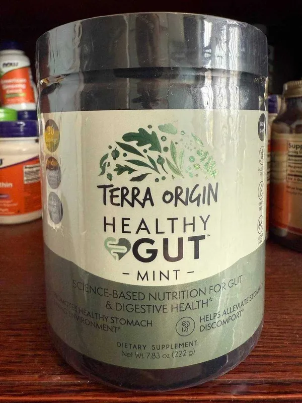 Terra Origin, Healthy Gut™, мята, 222 грамм
