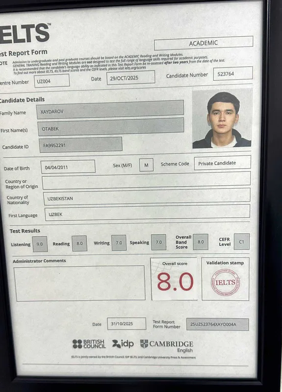 IELTS 8.5 STUDENT /General English, Cefr, Speaking, Individual lessons 1 IELTS 8.5 STUDENT /General English, Cefr, Speaking, Individual lessons 1