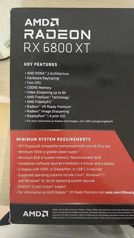 Видео карта AMD RADEON RX 6800 XT