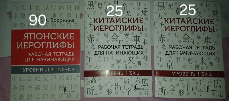 Китайские и японская тетрадь для прописи Китайские и японская тетрадь для прописи