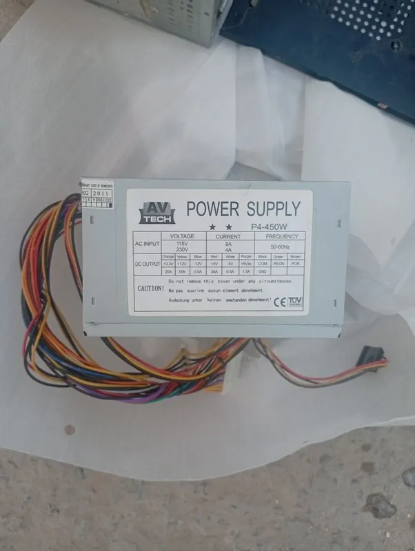 PC Power Supply 450W AV Tech, рабочий / на запчасти