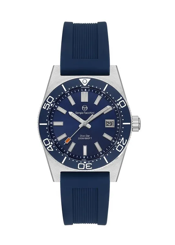 Часы дайвер Series Tacchini Dive-Star - Оригинал, Кварц, 200м, Италия — фото 5