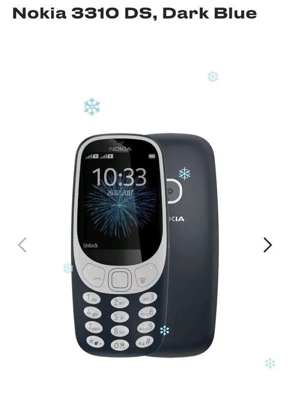 Nokia 3310; 250 ming
