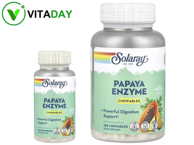 Solaray Ферменты папайи Papaya Enzyme 1