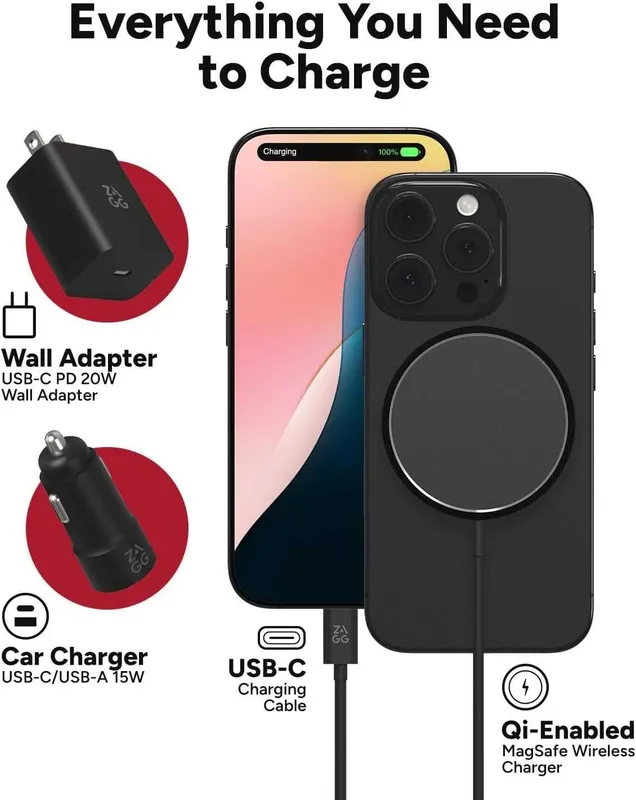 Дорожный набор ZAGG 10в1 для Iphone и других смартфонов - 20w адаптер 2 Дорожный набор ZAGG 10в1 для Iphone и других смартфонов - 20w адаптер 2