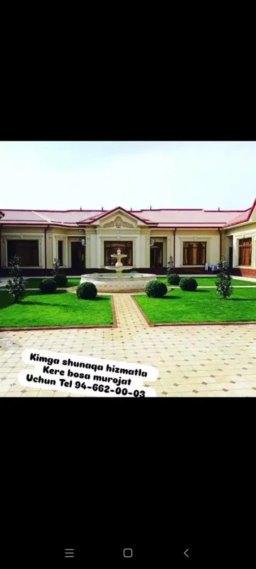 Gazon xizmatlari siz istagan shakilda