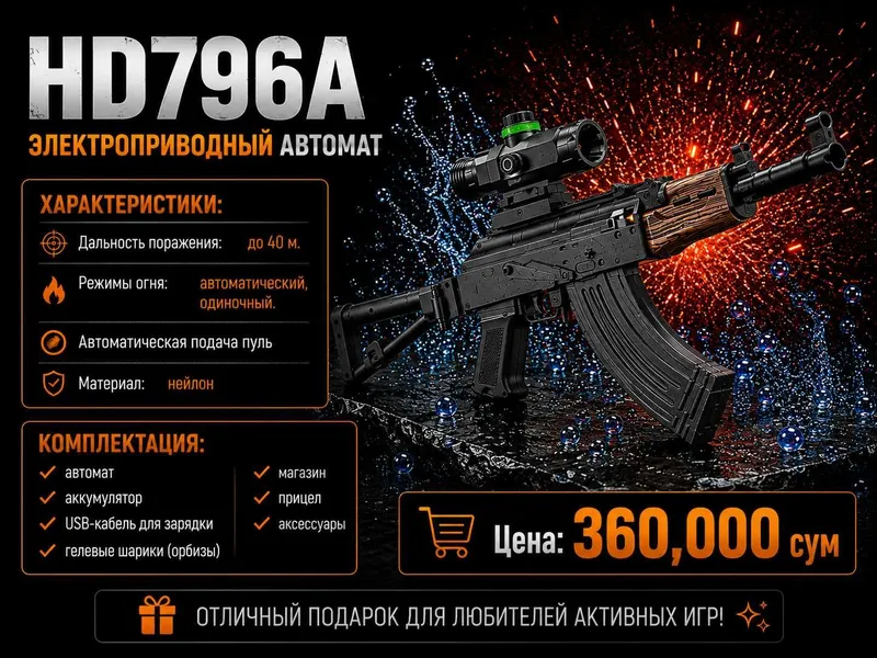 HD796A — электроприводный игрушечный автомат 1 HD796A — электроприводный игрушечный автомат 1