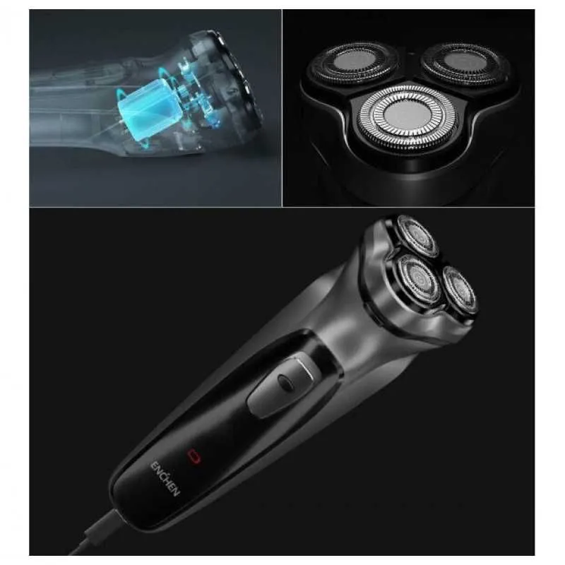 Enchen BlackStone Electric Shaver elektr soqoli (qora-kulrang) 1 Enchen BlackStone Electric Shaver elektr soqoli (qora-kulrang) 1