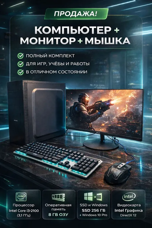 Сборка компьютера потчи новый