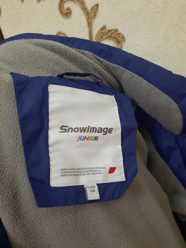 Теплая зимняя куртка Snowimage на 7-8 лет — фото 2
