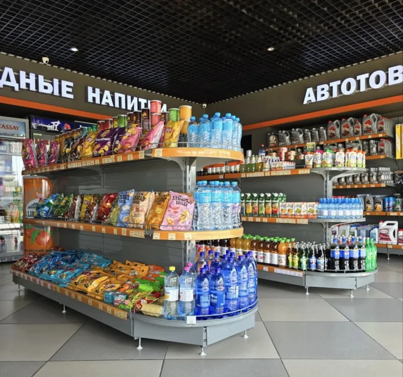 Доконлар учун полкалар, Темир стеллаж, Прилавка, Витрина, Токча, 2