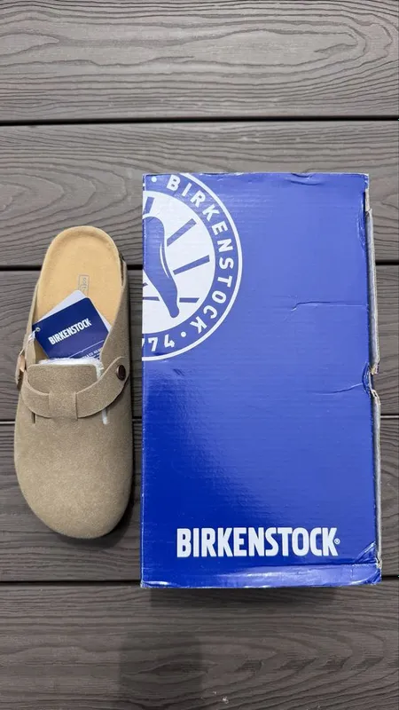 Birckenstock бежевого цвета 1